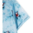 thumbnail image 4 of LA LEELA Mens Hawaiian Shirts Short Sleeve Button Down Shirt Men's Christmas Tree Vacation Gifts Shirts Casual Aloha Shirts for Men XXL Blue Santa, 4 of 6