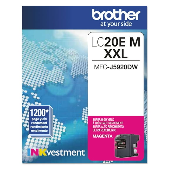 Brother LC20EM INKvestment Super High-Yield Ink, Magenta