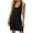 Black-02, variant on REALiKUN Casual Sleeveless Rompers for Women Summer Beach Vacation Stretchy Cotton Racerback Overall Shorts with Pockets