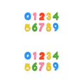 thumbnail image 4 of ZLight 1 Set Painting Sponges 0-9 Numbers Shaped Supple Art Craft Accessory Early Educational Sponge Stamps Kids Stamper Random Color 2Set, 4 of 6