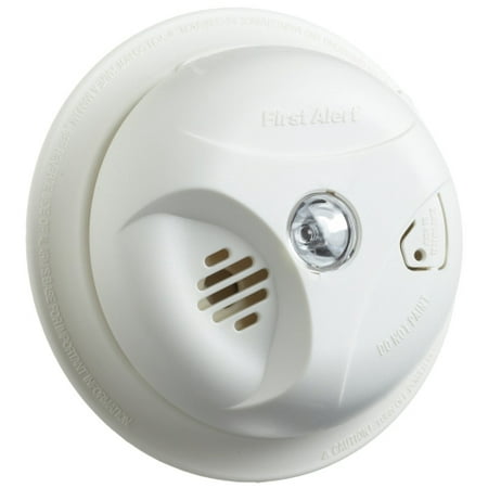 UPC 029054000071 product image for First Alert Lithium Battery Operated Smoke Alarm with Escape Light, SA304LCN | upcitemdb.com