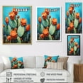 thumbnail image 4 of Designart "Blue And Bronze Cactus Strokes II" Cactus Floater Framed Wall Art Prints, 4 of 5