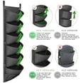 thumbnail image 5 of Vikakiooze Thickening Pocket Hanging Wall Vertical Flower Planter Garden Herb Planting Bag, 5 of 5