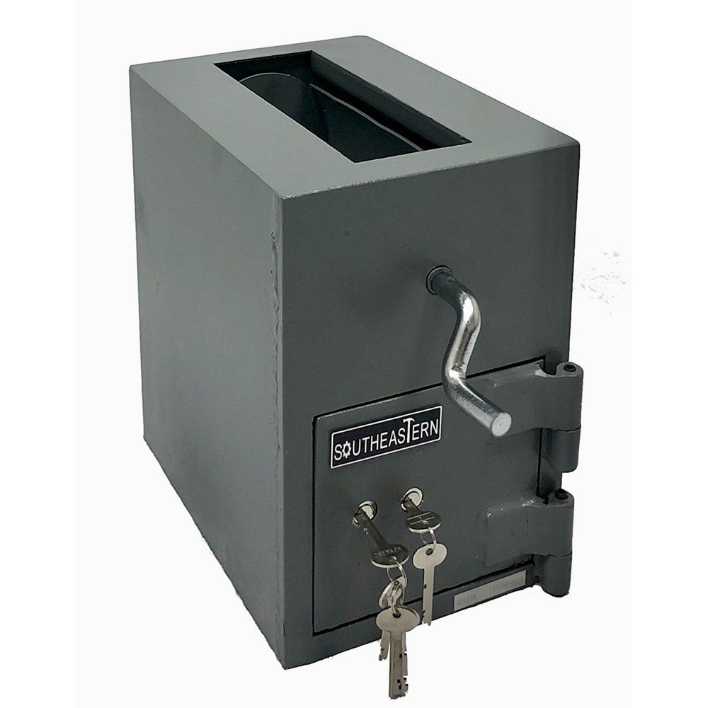 SOUTHEASTERN Money drop depository safe with dual control keys