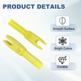 thumbnail image 3 of Uxcell Archery Arrows Nocks, Plastic Insert Arrow Nock Replacement Arrow Tails for Hunting Shooting Compound Recurve Bow Yellow, 3 of 7