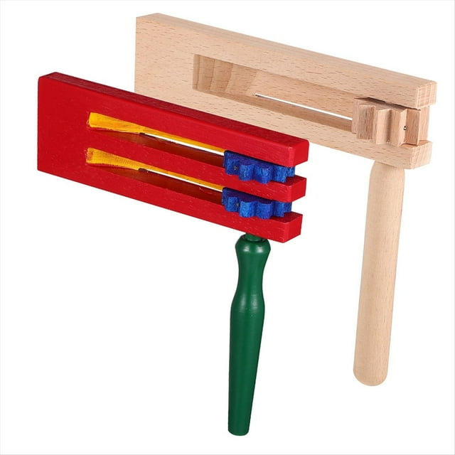 Regalos de Fiesta Mexicanos, Trinquete, Broma, Fabricante de Ruido, Instrumento Musical de una Sola Capa, Fútbol, Campana de Mano de México, Madera