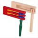thumbnail image 1 of Regalos de Fiesta Mexicanos, Trinquete, Broma, Fabricante de Ruido, Instrumento Musical de una Sola Capa, Fútbol, Campana de Mano de México, Madera, 1 of 5