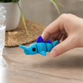 thumbnail image 6 of 3D Printed Mini Animals Small 3D Printed Animals 2.5 Inch 3D Printed Squeeze Toys Relaxation Toys Cute Desk Decor for Gaming Desk Gamer Room Decor Blue Articulated Swordfish, 1, 6 of 6