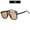 Black frame light brown lens 4, variant on 70s 80s 90s Trendy Oversized Sunglasses for Women Men Fashion Shield Aviator Sun Glasses UV400 Protection Goggles