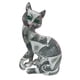 thumbnail image 4 of Estatua de gato con grafiti de resina, decoración de estantes, colección de escritorio para dormitorio, bonita Estilo B, 4 of 9