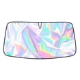 thumbnail image 2 of Colorful Car Sunshade Front Windshield Heat Insulation Sunscreen Cover for Summer, Reflective Fabric, Foldable, 145x80cm, 2 of 8