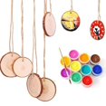 thumbnail image 3 of 30Pcs Unfinished Wood Slices with Bark for Crafts Wood Kit Circles Log Discs for DIY Craft Wedding Ornaments, 3 of 5