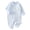 MPQBJA4 Blue, variant on UYYX Baby Girl Clothes Baby Girls Heart Patch Collar Full Snap Romper Soft Knit Long Sleeve Spring Newborn Birthday Outfit(9-12 Months,Blue)