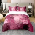 thumbnail image 1 of Erosebridal Housse de Couette en Coton 100 % à Impression à l'Huile Double, Housse de Couette en Coton 100 % Mode Moderne Taille Double, Décor Ombré Abstrait, Réversible 3 Pcs (Sans Couette), 1 of 6