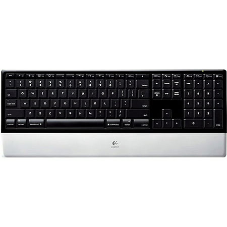 Logitech diNovo Mac Edition - Keyboard - wireless - 2.4 GHz - Australia - brushed aluminum, piano (Best Wireless Keyboard For Mac)