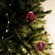 thumbnail image 3 of Bolas de Navidad Adornos para árbol de Navidad Bolas flocadas irrompibles 3 piezas Bolas colgantes pequeñas Bolas flocadas de color rojo vino, 3 of 4