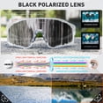 thumbnail image 3 of Gafas de Ciclismo Polarizadas KAPVOE UV400 para Hombre y Mujer Doradas, 3 of 6