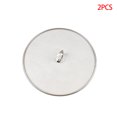 thumbnail image 1 of 2 Pieces Grease Splatter Screen Pan Cover Stainless Steel Frying Pan Fine Mesh Stops Stove Oil Guard Pot Lid, 1 of 7