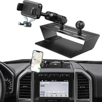 DIAMOOKY Dash Mount Phone Holder for Ford Metal Cellphone Mounting Bracket Stand Compatible with 2015-2020 F150 & 2017-2022 F250 & F350 & 2018-2021 Expedition