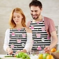 thumbnail image 3 of Pioneer Flower Floral Print Pattern Apron for Women and Men, Cotton Linen Waterproof with Pockets, Adjustable, 33x27 Inch for Kitchen, Gardening, BBQ, Salon, 3 of 6