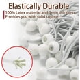 thumbnail image 3 of 6 inch 50 Piece Heavy Duty 5mm Ball Bungee Canopy Cord By Wellmax, White Color, 3 of 9