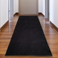 thumbnail image 6 of Custom Size Runner Rug Solid Design Black Color 26 or 31 inch Wide Pick Your Length Non-Slip Rubber Backing Stair Runner, 6 of 6