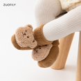 thumbnail image 3 of Calcetines de algodón suave con dibujos de animales para niño y niña, calcetín antideslizante con suela de oso para recién nacido, Invierno, 3 of 4