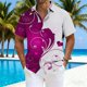 thumbnail image 2 of Ceisia Fashion Unisex Men Women Casual Short Sleeve Printed Turndown Collar Button Gift Shirt, 2 of 4