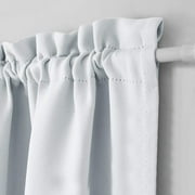 Blackout French Door Curtain - Soft Fabric Heavy-Duty Rod Pocket Door Curtain for Privacy Window Drapery Curtain For Door Window White 64*102cm