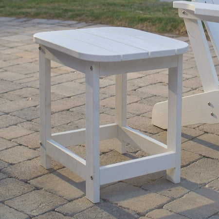 Advantage Rectangular Table - Belham Living Seacrest Cottage All Weather Resin Rectangular Side Table - White