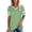 Green womens blouses and tops dressy, variant on Wycnly Womens Blouses and Tops Dressy Comfy Breathable Loose Fit Fashion Workout Pullover Tshirts Summer Color Block V-Neck Short Sleeve Cute Tees Tops Navy XXL