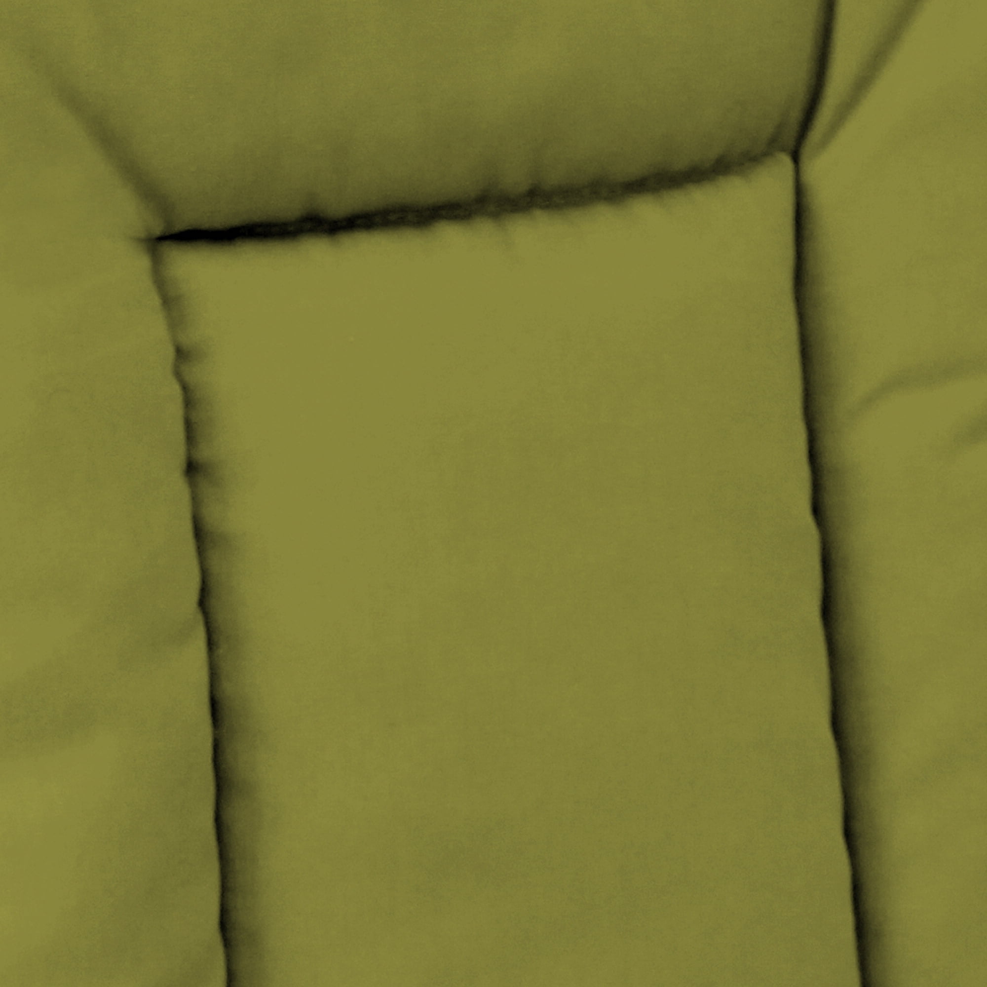Jordan Manufacturing 38" x 21" Veranda Kiwi Green Solid Rectangular Outdoor Wrought Iron Chair Cushion with Ties and Hanger Loop