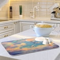 thumbnail image 6 of Kitchen Drying Mat 16x18In Drying Dish Mat Dish Drying Mats Kitchen Countertop Multi-Function Drain Drying Mat Kitchen Table Sky Beautiful Dove, 6 of 8