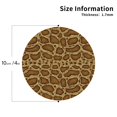 thumbnail image 2 of Naloa Snake Skin Leather Coasters for Drinks, Durable Drink Coasters 4 Set for Tabletop Protection, Luxurious Home Décor and Housewarming Gift ( {designName})Round Shape, 2 of 6