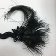 thumbnail image 4 of Tocado estilo Flapper Sunnimix Diadema Plumas Años 20 Accesorio Gatsby Negro, 4 of 6