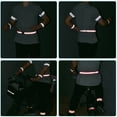 thumbnail image 3 of Uxcell Reflective Bands for Arm Wrist Ankle Leg 14x2 Inch Strip for Cycling Running Walking Green 4 Pack, 3 of 5