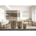 thumbnail image 3 of Christmas Black Metal Star Cut Out Candle Holder Set Of 3, 3 of 3
