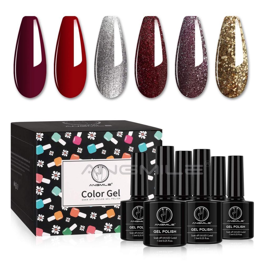 light color nail polish set