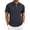 BF32_Navy, variant on Lumtrix Mens Quarter Zip Polo Shirts Casual Summer Knit Textured Short Sleeve Tops Beach Vacation Stretchy Golf Shirts Navy 3XL