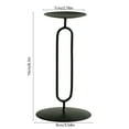 thumbnail image 3 of JeashCHAT Iron Metal Candle Holder for Pillar Candles, Candle Tray Stand Valentine's Day Anniversary Wedding Christmas Decorations Indoor, Holiday Party Dining Table Centerpiece Mantel Decor, 3 of 6