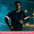 thumbnail image 5 of Uxcell Reflective Bands for Wrist/Arm/Ankle/Leg, 16pcs High Visibility Safety Reflector Tape Straps Red, 5 of 6