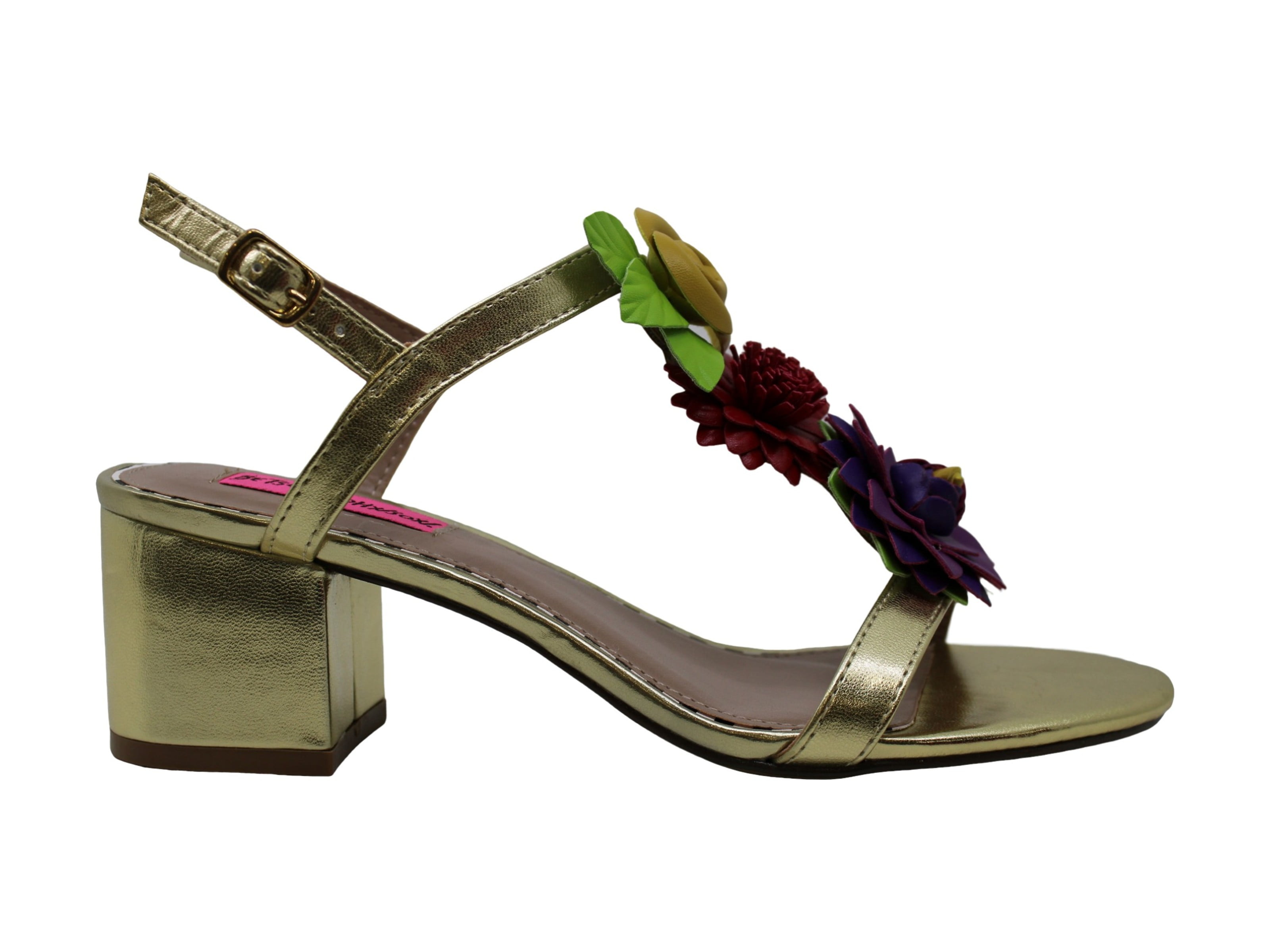 betsey johnson blue adde faux leather sandals