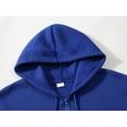 thumbnail image 2 of Huowey Men Sweatshirts Fuzzy Hoodies Full Zip Up Long Sleeve Solid Color Sport Sweatshirt Casual Thick Winter Warm Plus Size Top Clothes,Blue,L, 2 of 3