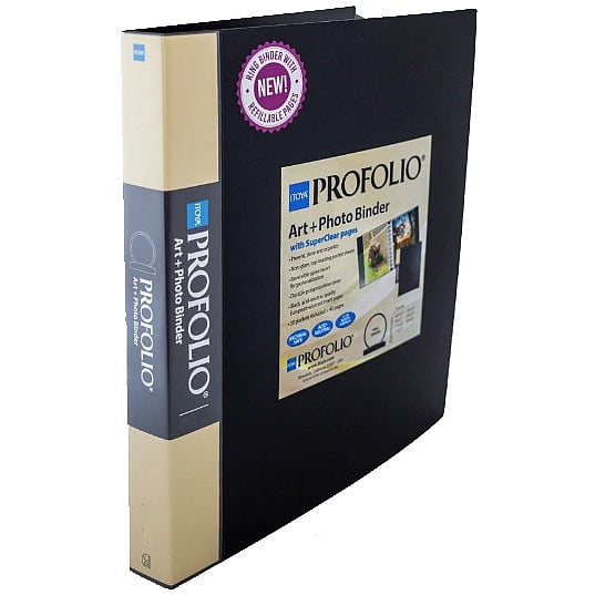 The ProFolio Art Photo Ring Binder 11x14 by Itoya w SuperClear pockets - 11x14
