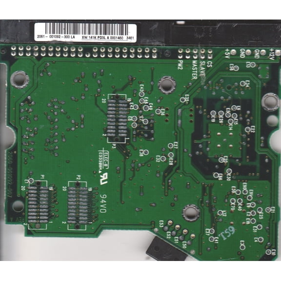 WD800BB-00CAA1, 2061-001092-300 LA, WD IDE 3.5 PCB