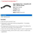 thumbnail image 2 of Upper Radiator Hose - Compatible with 2003 - 2006 Kia Sorento 2004 2005, 2 of 2