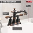 thumbnail image 6 of Delta Victorian Two Handle Centerset Bathroom Faucet, Polished Brass, 6 of 7