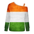 thumbnail image 4 of Chemises à Manches Longues pour Femmes Mode Sweat-Shirt Imprimé Jour de St.Patrick Chemise Graphique à Manches Longues Pull Tops, 4 of 5