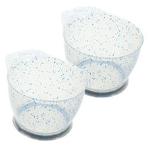 KONTONTY 2pcs Salon Hair Dye Bowls Professional Hair Coloring Tools Reusable Plastic Mixing Bowls for Hair Dye Home and Salon