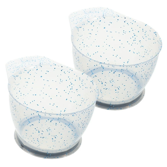 KONTONTY 2pcs Salon Hair Dye Bowls Professional Hair Coloring Tools Reusable Plastic Mixing Bowls for Hair Dye Home and Salon